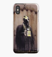 old chemical area, graffiti gas mask iPhone Case