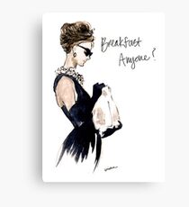 Audrey Hepburn Breakfast, Anyone? Metal Print