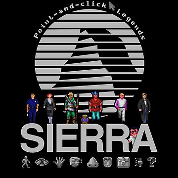 Sierra Online Logo (AQUA BLUE) - Gaming Heroes and Icons - Point and Click  Graphic Adventure PC Games! | Poster