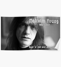 Malcolm Young 1953-2017 Poster