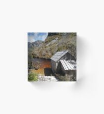 Crater Lake Boatshed Acrylic Block