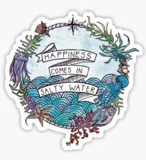 happiness from salty water Sticker