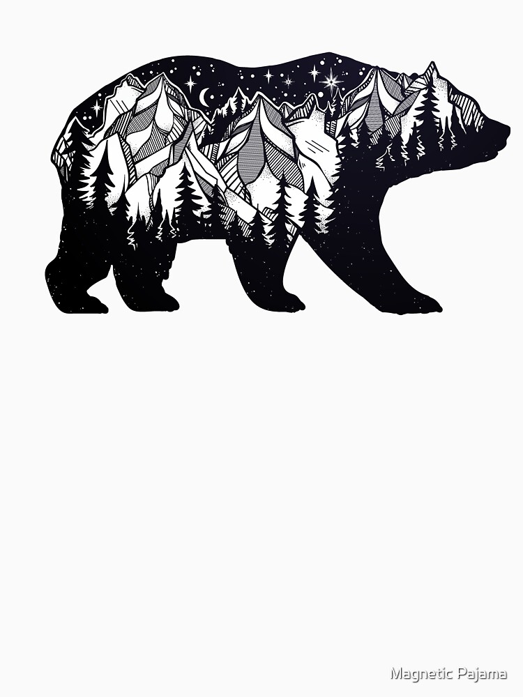 Download "Wanderlust California Bear Silhouette with Mountains ...