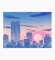 Sailor Moon City Landschaft Fotodruck