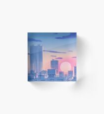 Bloque acrílico Paisaje de la ciudad de Sailor Moon
