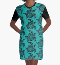 Turtle Graphic T-Shirt Dress
