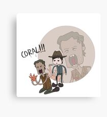 The Walking Dead Coral Canvas Print