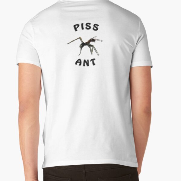 Piss Ant (Big-White) V-Neck T-Shirt