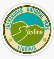 Shenandoah National Park Retro Travel Decal Virginia, USA Sticker