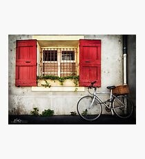 Fenêtre et Vélo (Bike and Window) Photographic Print
