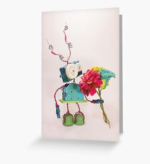 Malovat Holding Some Colorful Flower Greeting Card