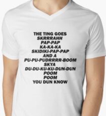 THE TING GOES BIG SHAQ Men's V-Neck T-Shirt