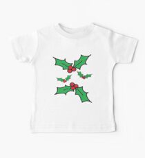 Christmas Holly Baby Tee