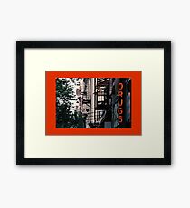 DRUGS Framed Print