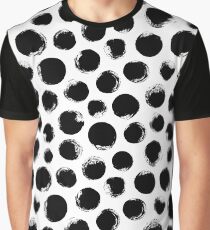 Grunge Polka Dot Graphic T-Shirt