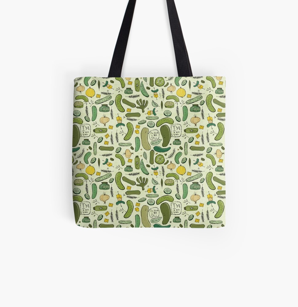 Pickles All Over Print Tote Bag