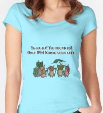 The Legend of Zelda: Breath of the Wild Koroks Women's Fitted Scoop T-Shirt