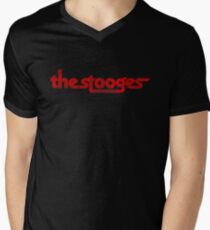 The Stooges distressed (red) Men's V-Neck T-Shirt