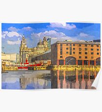 The Albert Dock and Royal Liver Building Poster