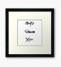 Buffy, Willow, Xander Framed Print