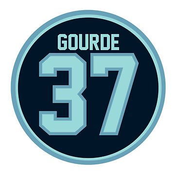 yanni gourde jersey number Sticker for Sale by madisonsummey