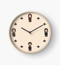 Repeating Musketeers (cream ground) Clock
