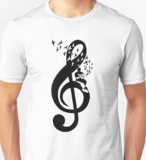 Treble Clef - Acoustic guitar Unisex T-Shirt