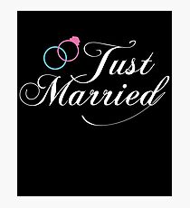 Just Married His and Hers Gift For Married Just Married T-Shirt Sweater Hoodie Iphone Samsung Phone Case Coffee Mug Tablet Case Photographic Print