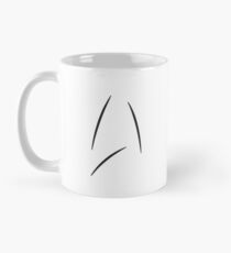 Minimalistische Star Fleet Insignia Tasse (Standard)