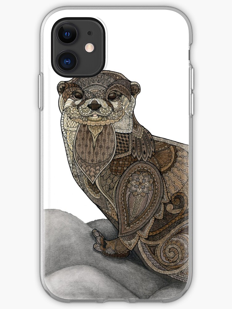 Tiny otters and their sushi iphone 11 case Tiny otters and their sushi iphone 11 case