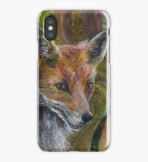 Fantastic Mr Fox - Fox Embroidery - Textile Art iPhone Case