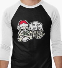 Yo-ho-ho-hoooo, Jolly Christmas! Men's Baseball ¾ T-Shirt
