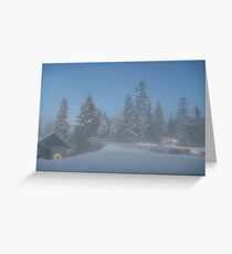 Snowy scene Greeting Card