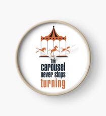 The carousel never stops turning Clock