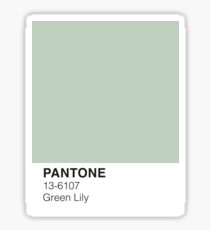 Green Lily Pantone Sticker