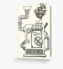 the machine Greeting Card