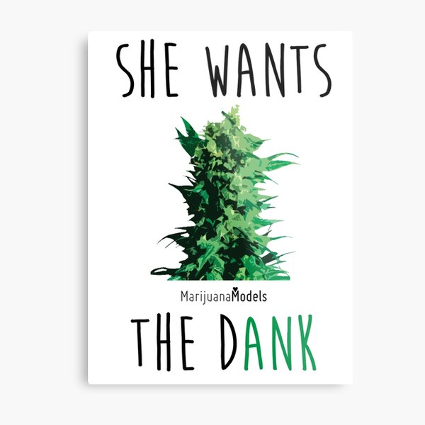 SHE WANTS THE Dank Metal Print