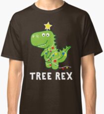 Funny Christmas Dinosaur Tree Rex Classic T-Shirt