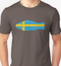 Swedish Fish in Swedish Flag Tshirt Unisex T-Shirt