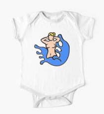 Skinny Dipping Woman One Piece - Short Sleeve