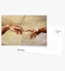 Michelangelo "Creation of Adam" (detail) 1508–1512 Postcards