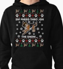 Merry German Shepherd Dog Ugly Christmas Sweater Funny Tshirt Pullover Hoodie
