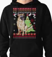 Merry german shepherd Ugly Christmas Sweater Funny Tshirt Pullover Hoodie