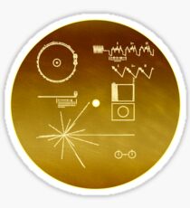 NASA Voyager Goldene Schallplatte Sticker