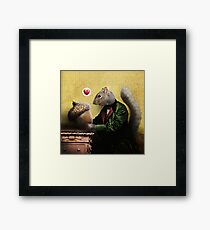 Mr. Squirrel Loves His Acorn Framed Print
