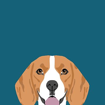 Artwork thumbnail, Lennon - Beagle gifts for pet owners and dog person with a beagle by PetFriendly