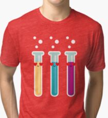 Test Tube Emoji Tri-blend T-Shirt