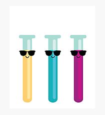 Test Tube Emoji Photographic Print