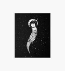 Drifting in Otter Space (best for color) Art Board Print