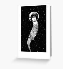 Drifting in Otter Space Greeting Card